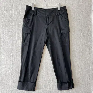 Eddie Bauer/블랙 카고 팬츠 7부 기장