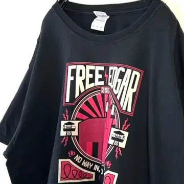 길단 프리 에드가 헌터 티셔츠 XL 블랙 검정 구제 의류