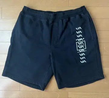 RVCA 루카 맨투맨 숏팬츠 양면 프린트 블랙 L 사이즈
