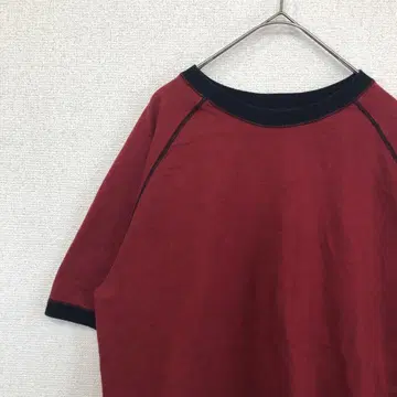 프룻 오브 더 룸 티셔츠 링거 T 무지 미국 빈티지 의류 L 1967