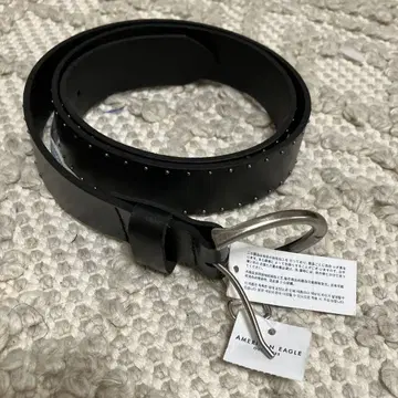 택 포함 AMERICAN EAGLE 스터드 블랙 벨트 M