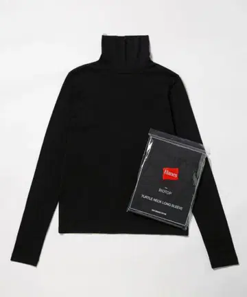 Hanes for BIOTOP 별주 코튼 터틀넥 풀오버