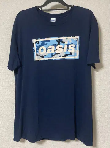 OASIS(오아시스) 카모플라주 로고 밴딩 티셔츠