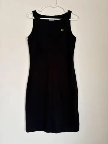 라코스테 LACOSTE 블랙 슬리브리스 원피스 36 S