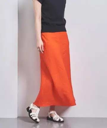 UNITED ARROWS 린넨 맥시 스커트 36