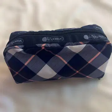 새상품 LE SPORTSAC 체크 무늬 파우치