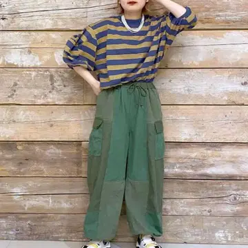 니코앤드 클레이지 카고 코쿤 팬츠 프리 사이즈