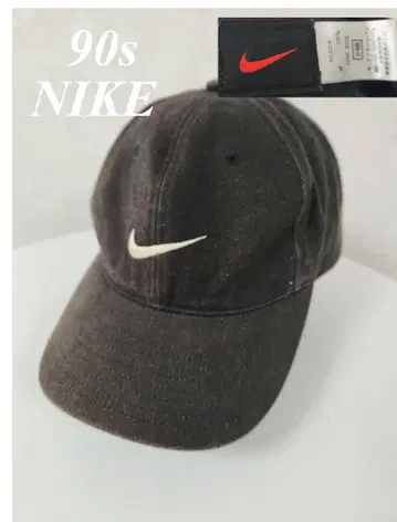 90s NIKE 나이키 블랙 택 캡