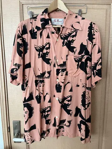 Aloha Blossom 마릴린 몬로 반팔 알로하 셔츠 44 사이즈