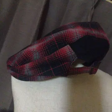 GOOD ROCKIN 체크 무늬 헌팅 모자 미사용 새상품