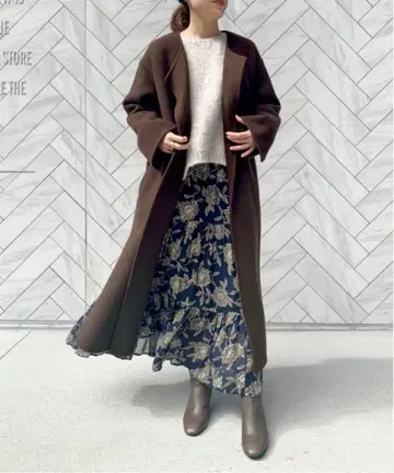 베로아 폴드 라펠 코트