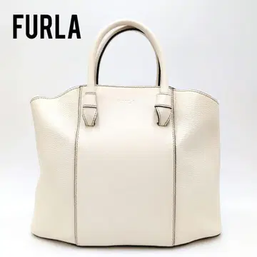 FURLA 훌라 미아 스텔라 L 토트백 현행 로고 아이보리 화이트