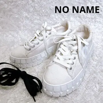 NO NAME 노 네임 플레이 스니커즈 볼륨 밑창 화이트 화이트