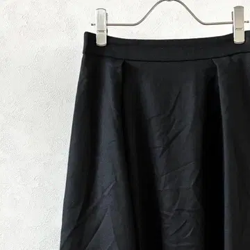 Anatelier 롱 스커트 플레어 비대칭 심플 안감 부착