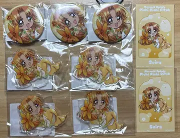피치피치 피치 머메이드 플라워 온라인 복권 별 얇은 비단 세트