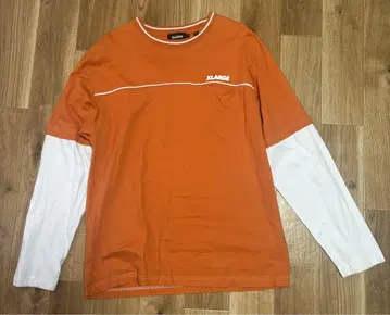 XLARGE 오렌지 긴팔 티셔츠