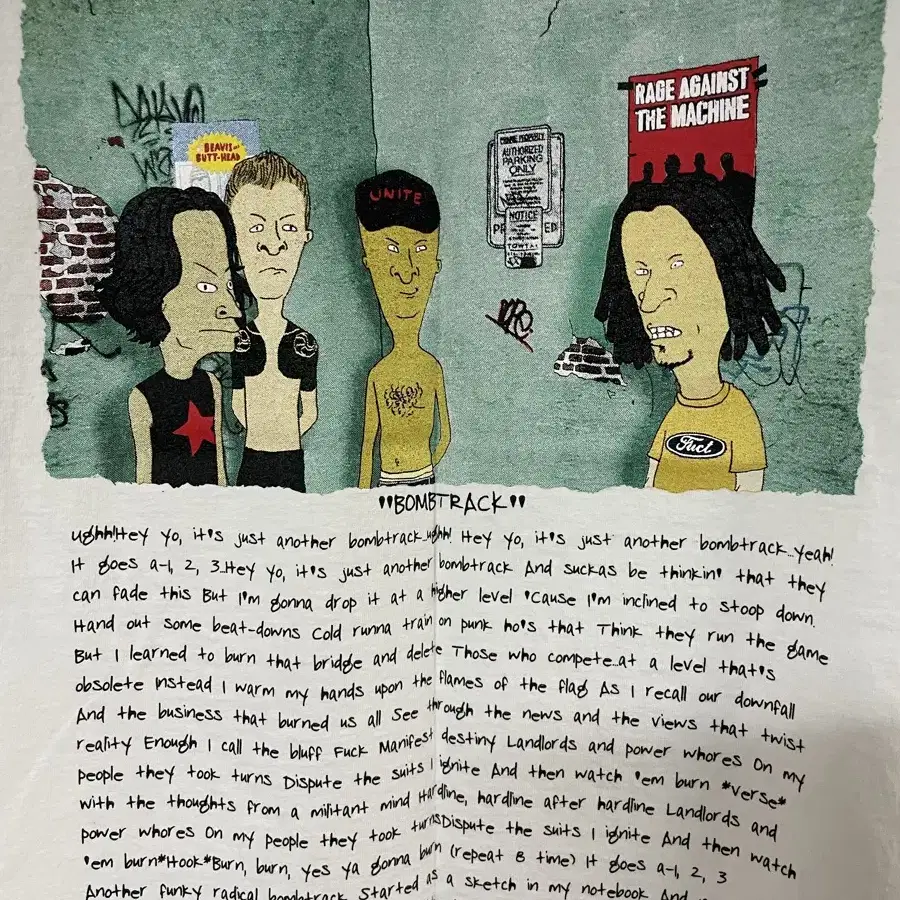 Beavis and Butt-Head x Rage Against the Machine 90s Band Tee