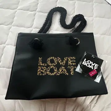 LOVE BOAT 레오파드 토트백 블랙