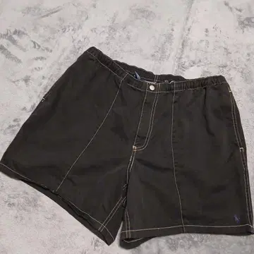 90S POLO 랄프 로렌 블랙 염색 하프 팬츠 M