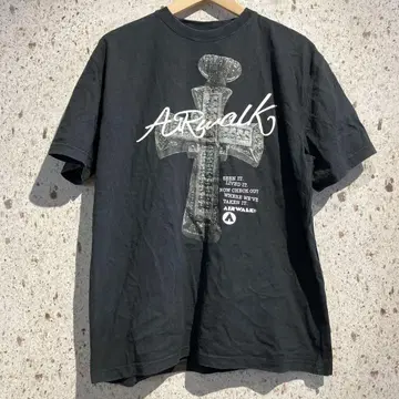 00s AIRWALK 그래픽 프린트 티셔츠 블랙 에어워크