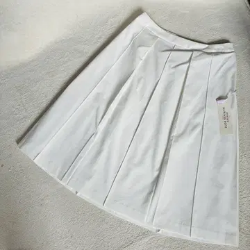 HANAE MORI ALMA en ROSE 플리츠 스커트 미디 기장 40
