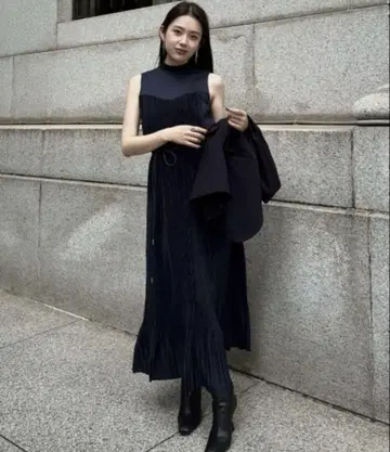 anuans 플리츠 원피스