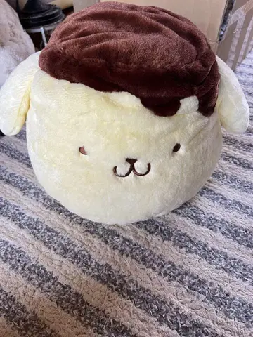 산리오 폼폼푸딩 푸딩 쿠션 봉제 인형