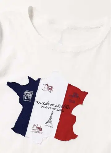 mademoiselle NON NON 티셔츠 긴팔 2025SS 화이트