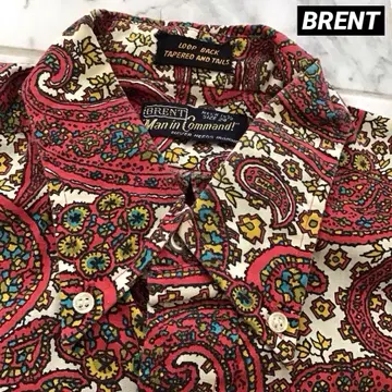 BRENT 페이즐리 버튼 다운 빈티지