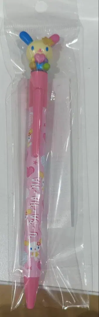 산리오 우사하나 마스코트가 달린 볼펜