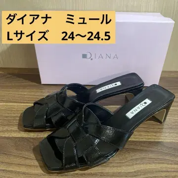 DIANA 블랙 뮬 L 사이즈