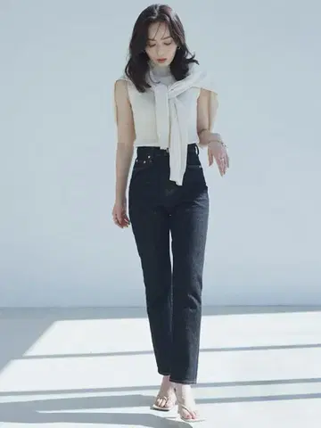 아누안스 슬림 스트레이트 데님