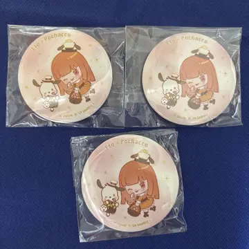 컬러풀 피치 카라피치 에토산 산리오 기본 캔뱃지 세트