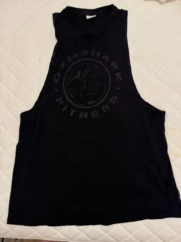 헬스장 샤크 GYMSHARK 블랙 슬리브리스 L