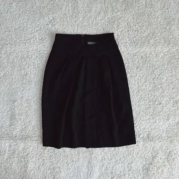 타이트 스커트 무릎 기장 스트레치 캐주얼 턱 일본제 무지 페미닌