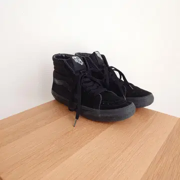 VANS V38CLA 스케이트 하이 올 블랙 25.5