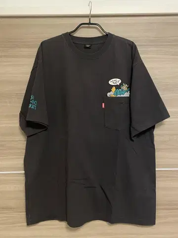 아비렉스 포켓 부착 티셔츠 2XL 블랙