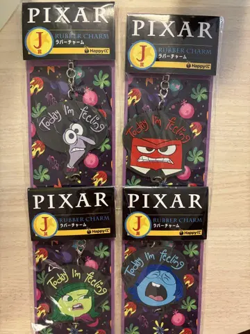 PIXAR 러버 참 4개 세트 J상