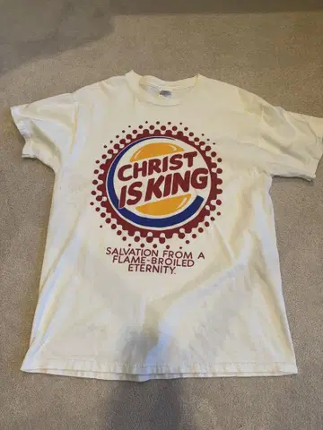 90s burger king 패러디 티셔츠 빈티지 구제 의류