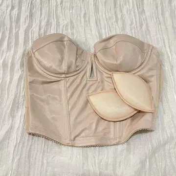 DRESS the LIFE 숏 뷔스티에 브라 달린 이너웨어 베이지
