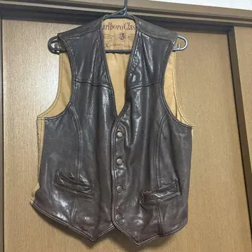 말보로 90s 가죽 베스트