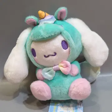 후류 시나모롤 컬러풀 유니콘 파티 봉제 인형 그린
