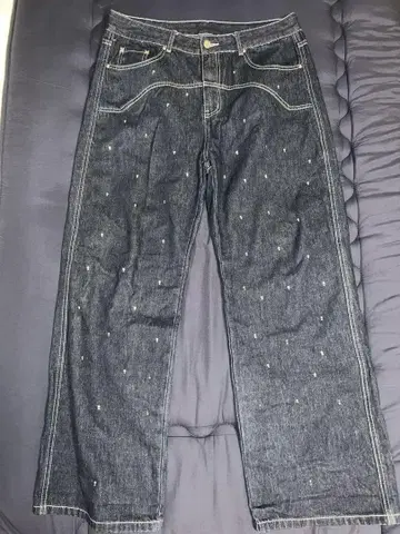 큐빅 가공 데님 L~XL
