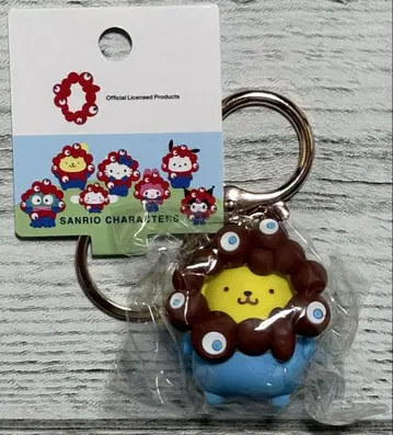 엑스포 폼폼푸딩 밋밋한 입체 마스코트 키링