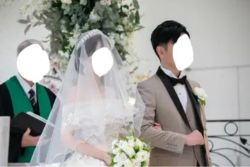 웨딩 베일 결혼식 펄
