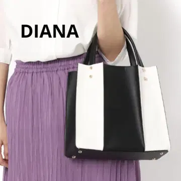 다이애나 바이컬러 토트백