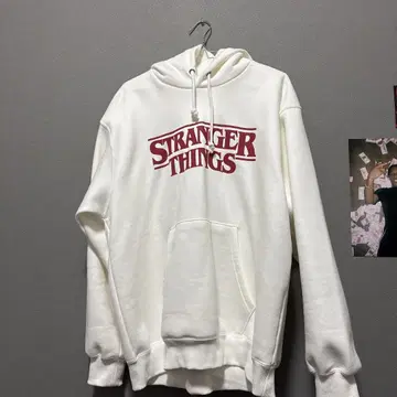 STRANGER THINGS 화이트 후드티 L 사이즈