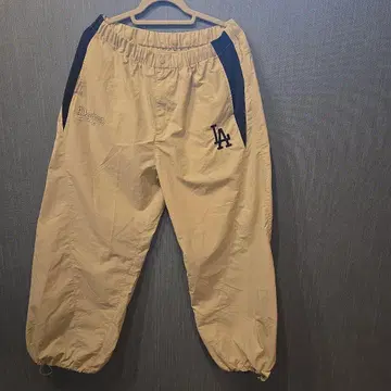 MLB 나일론 사이드 라인 와이드 트랙 팬츠 L