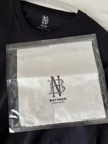 새상품 BATONER 바토너 Pack Tee 티셔츠 2 / 오라리