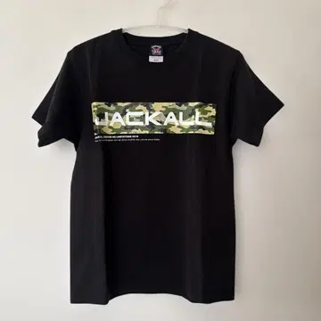 JACKALL S 사이즈 카모플라쥬 프린트 티셔츠